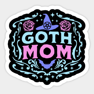 Goth Mom Halloween Mothers Day Pastel Goth Retro Vintage Sticker